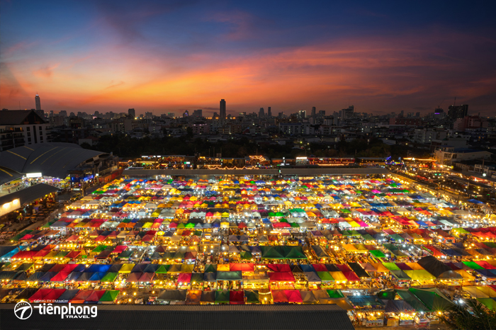 Khu chợ ở Bangkok